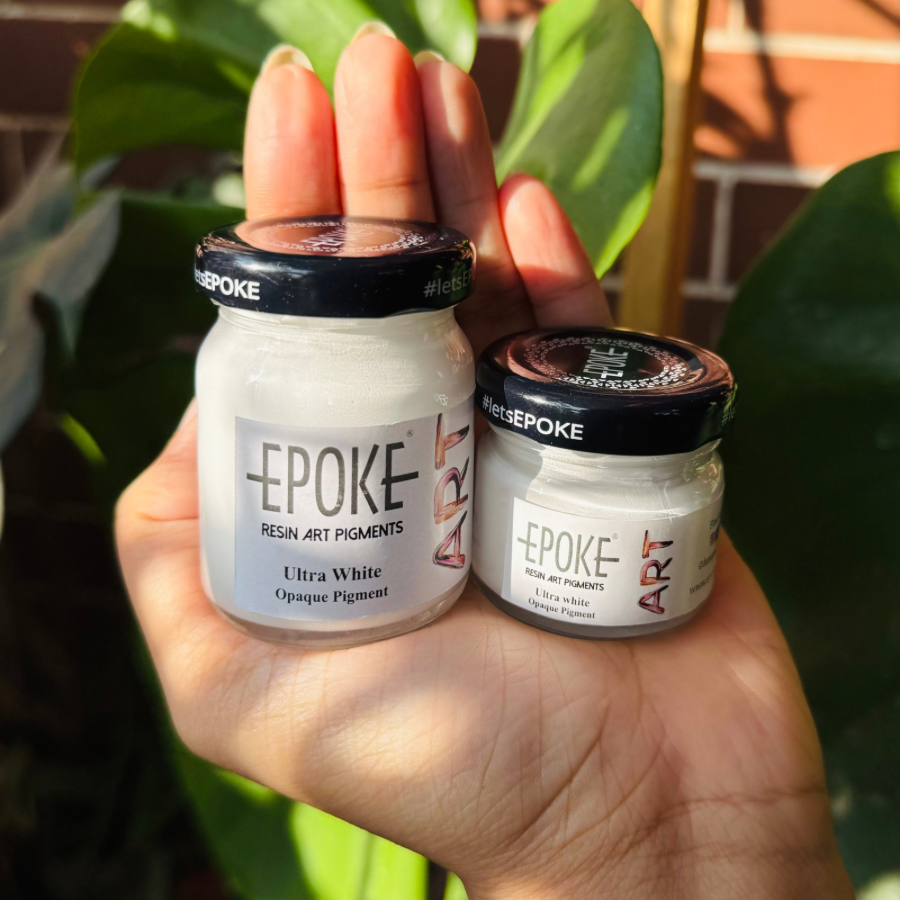 EPOKE Ultra White Pigment Paste (৭৫ গ্রাম) – Premium Opaque Resin Art Pigment for Realistic Ocean Waves, Lacing & Cells